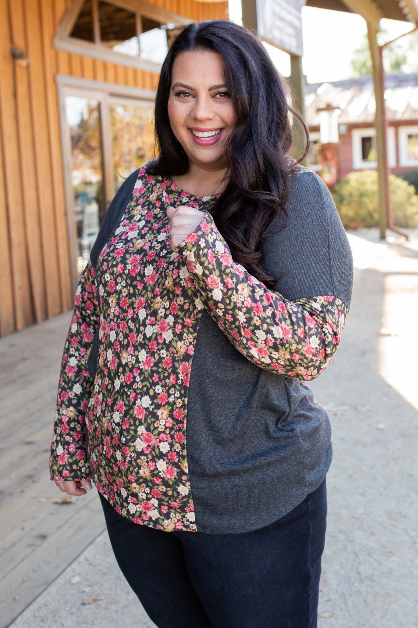 Flower Gazing Long Sleeve Top