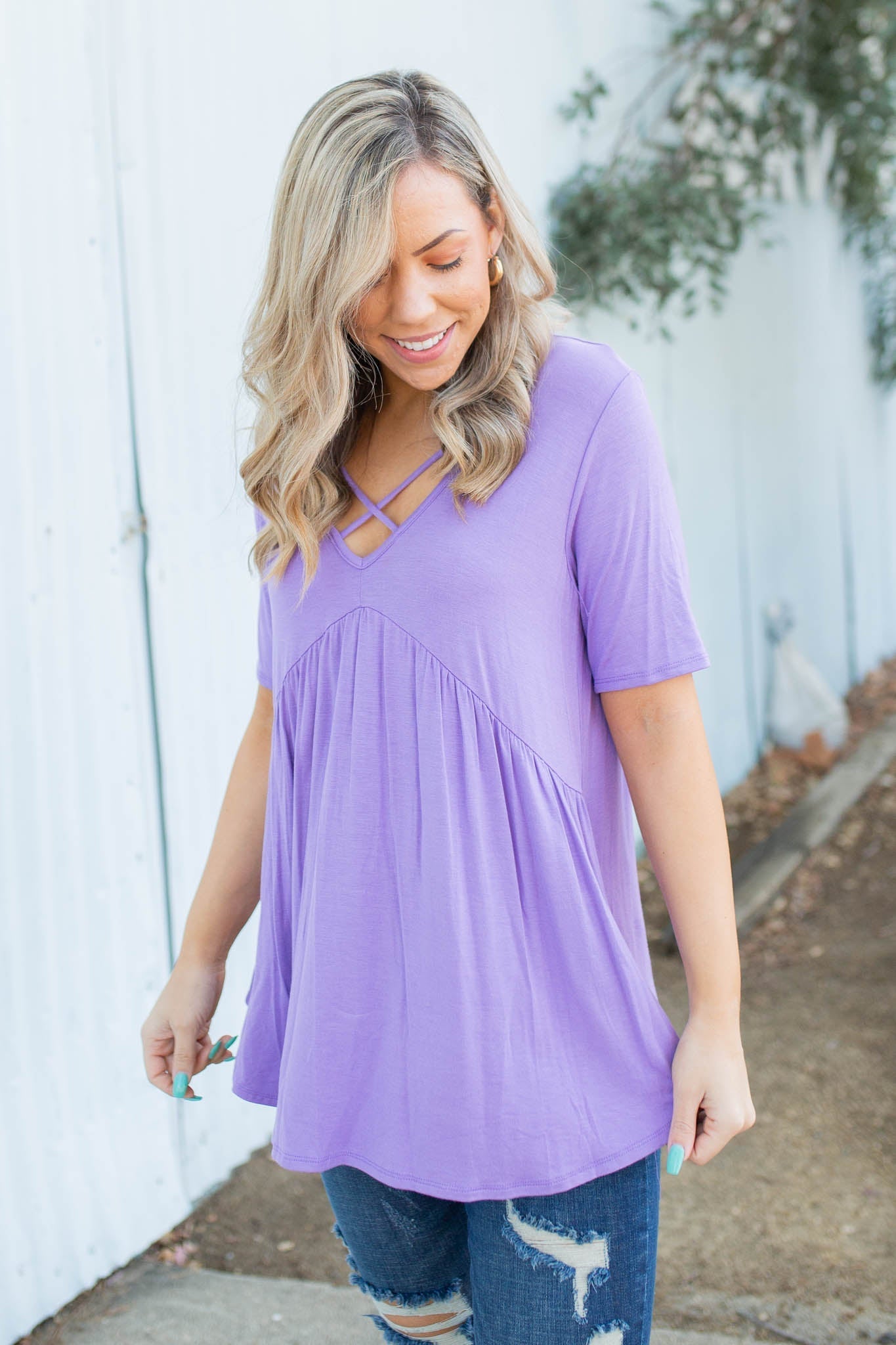 Crossroads Babydoll in Lavender