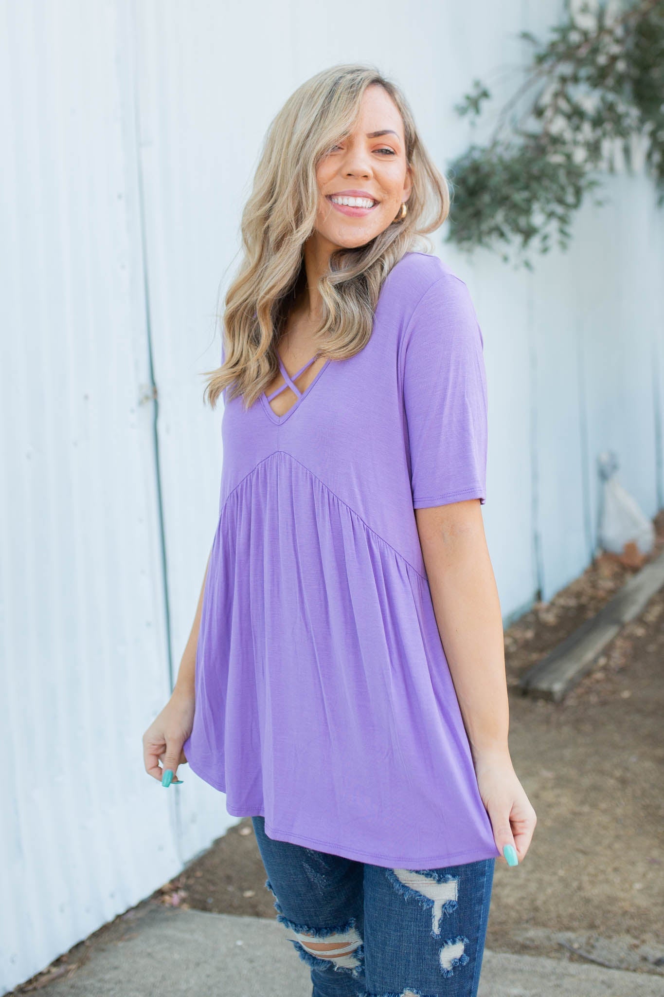 Crossroads Babydoll in Lavender