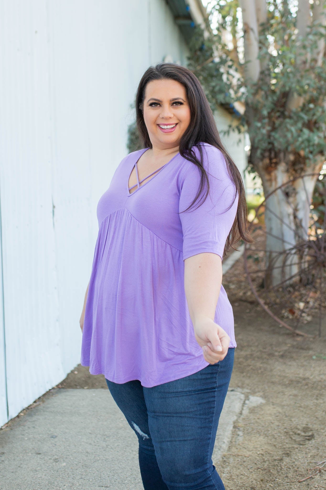 Crossroads Babydoll in Lavender