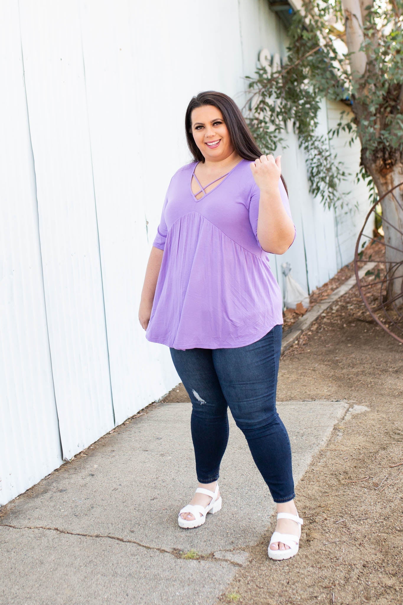 Crossroads Babydoll in Lavender