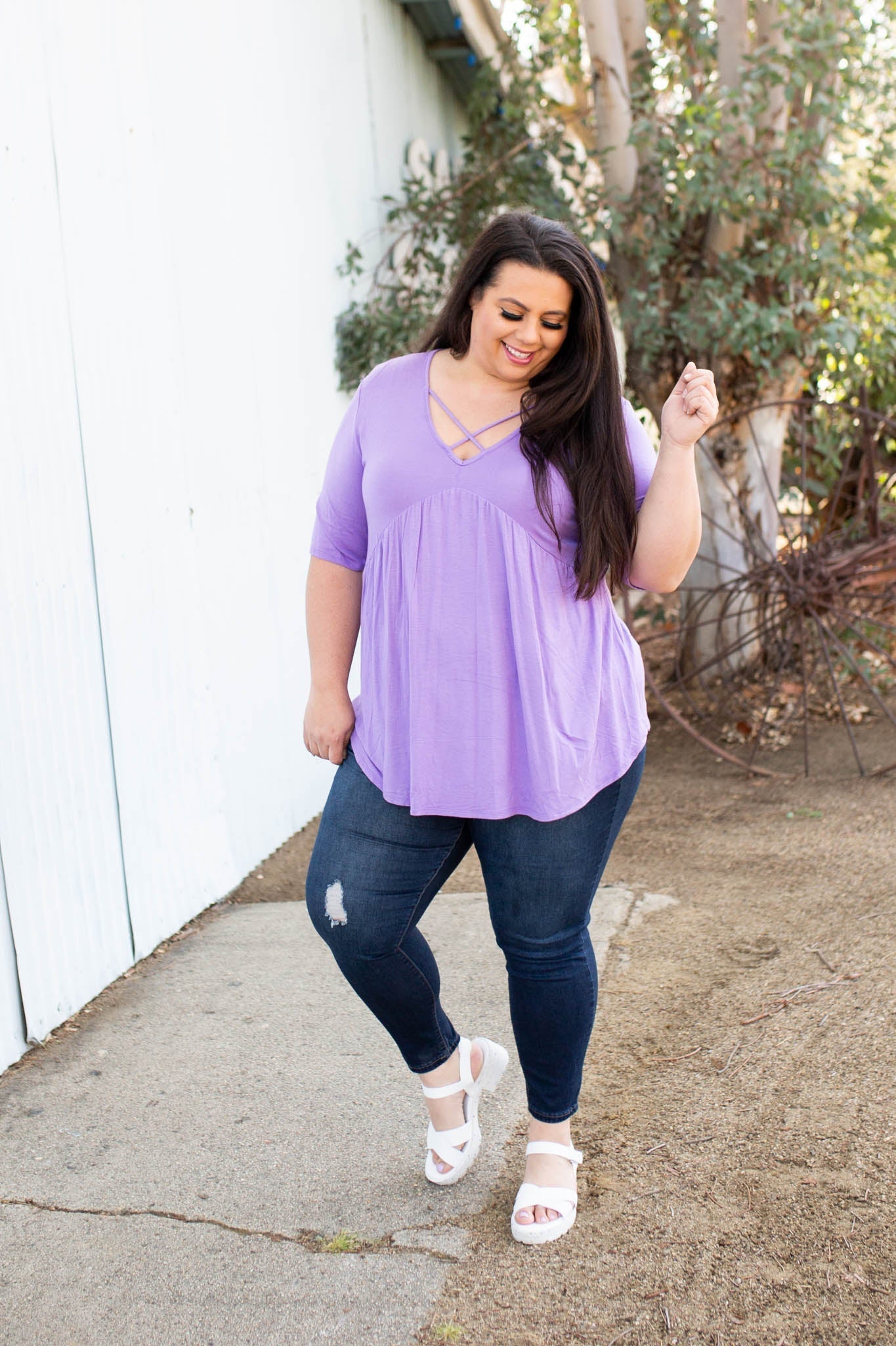 Crossroads Babydoll in Lavender