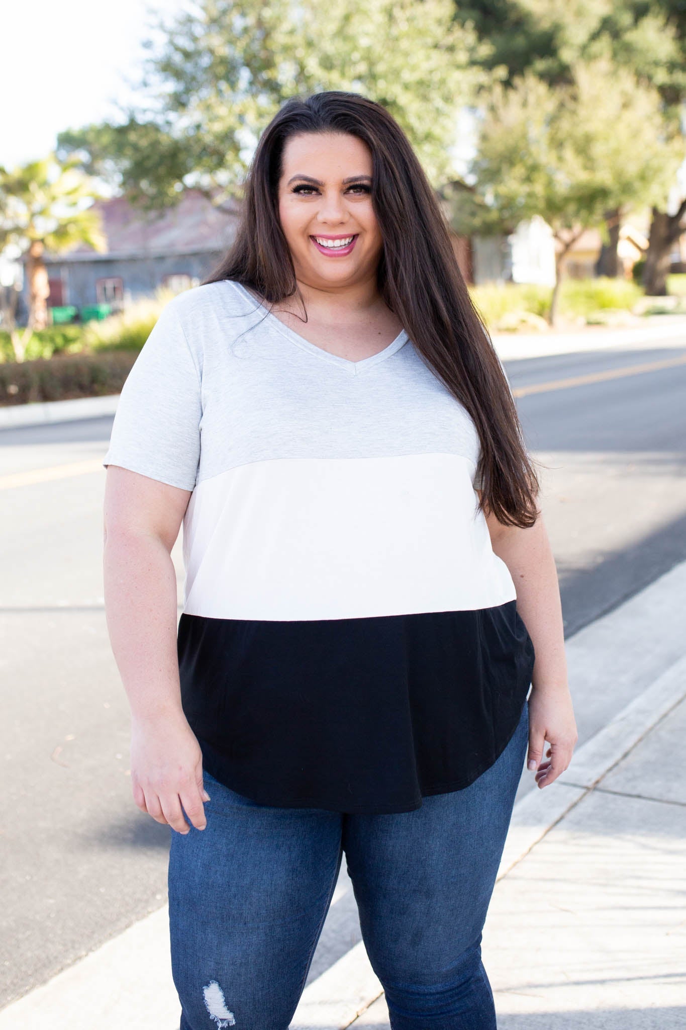 Cookies N Cream Colorblock Top