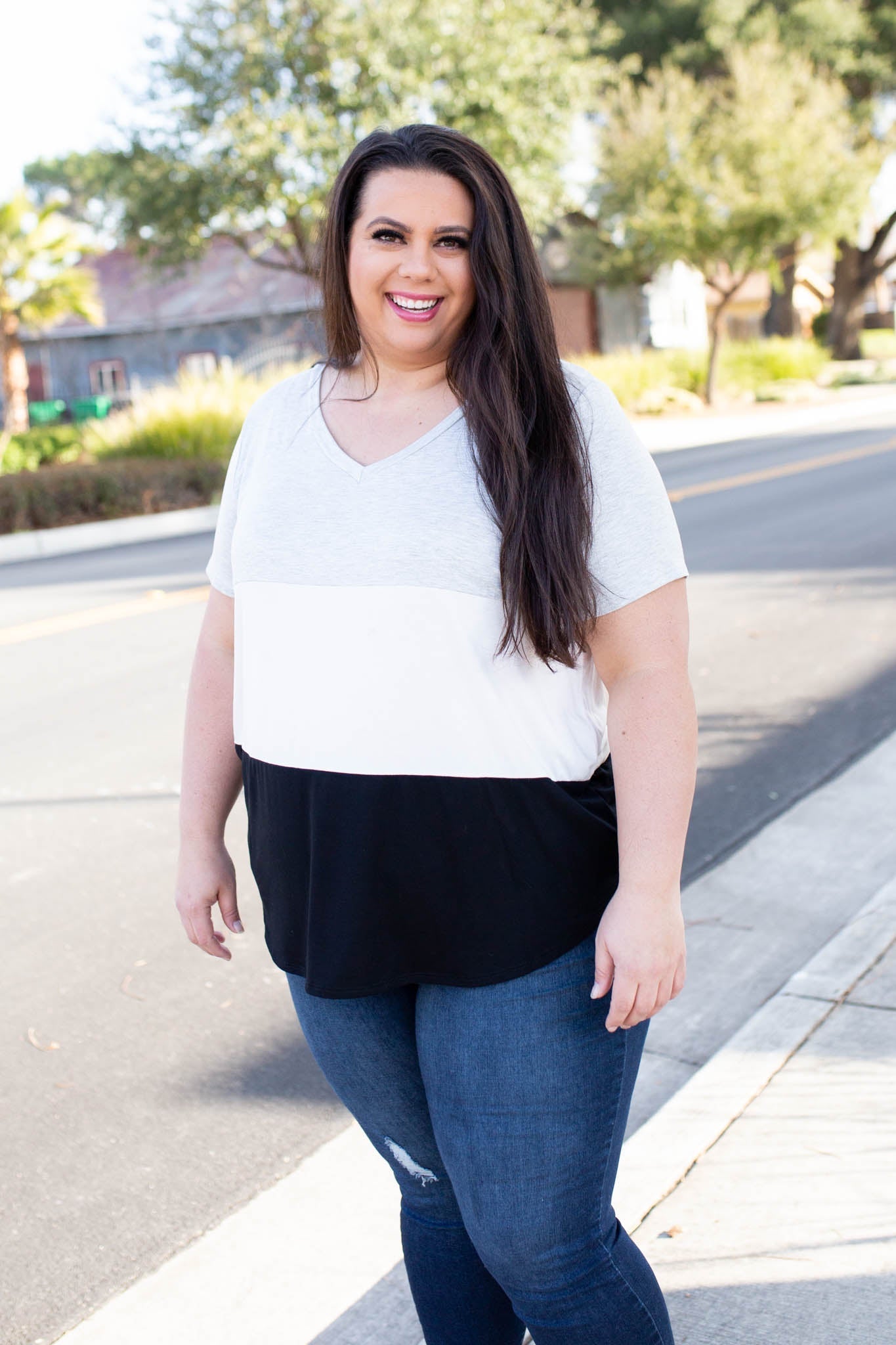 Cookies N Cream Colorblock Top