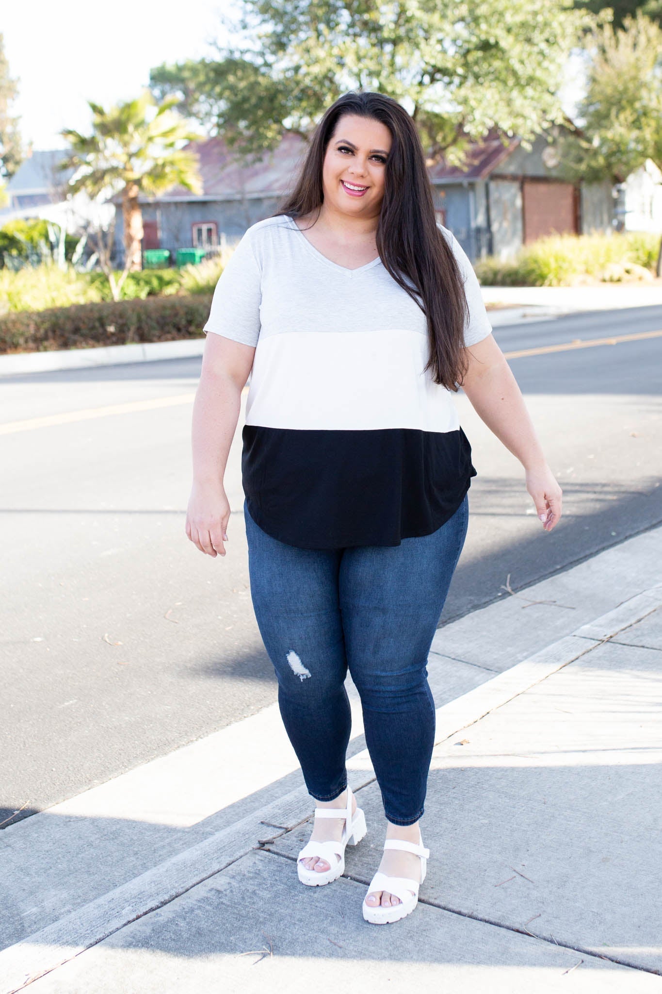 Cookies N Cream Colorblock Top