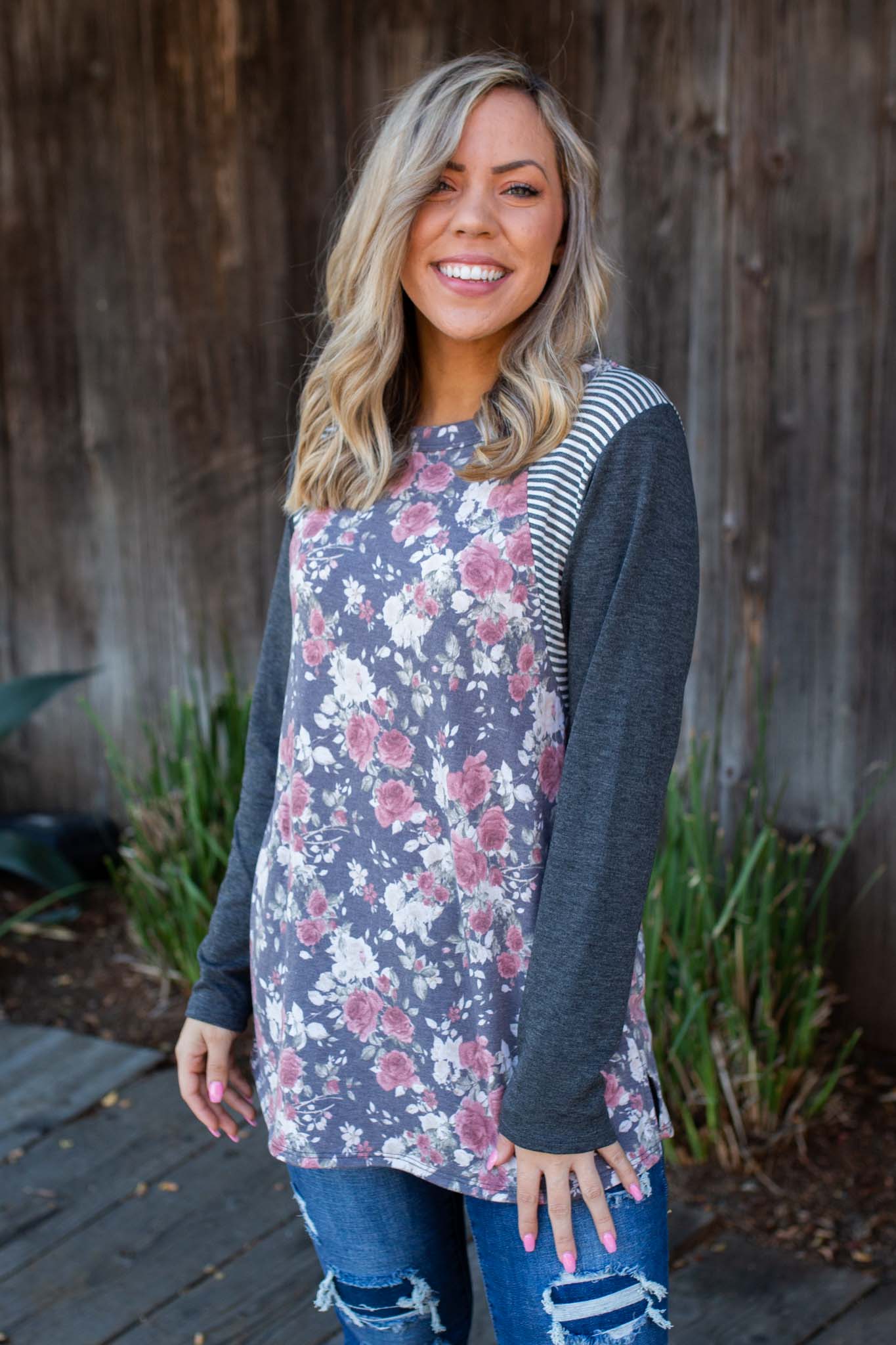 Ring Around The Roses Long Sleeve Top