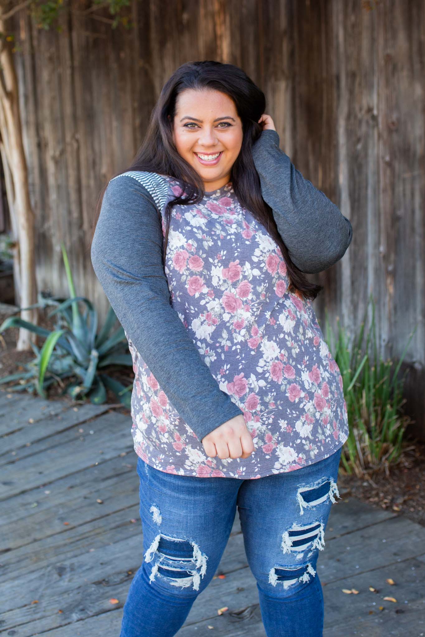 Ring Around The Roses Long Sleeve Top