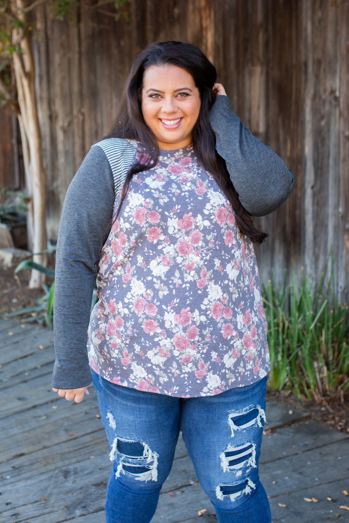 Ring Around The Roses Long Sleeve Top