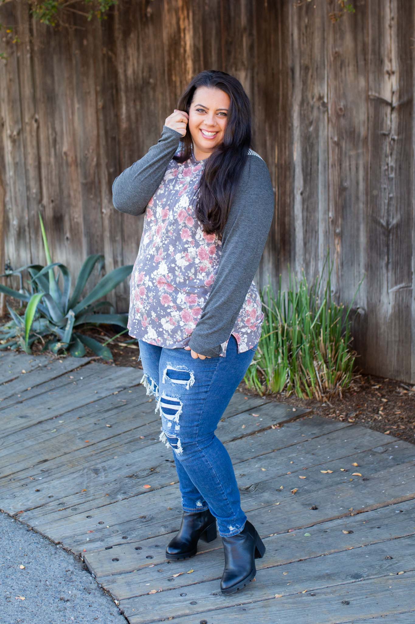 Ring Around The Roses Long Sleeve Top