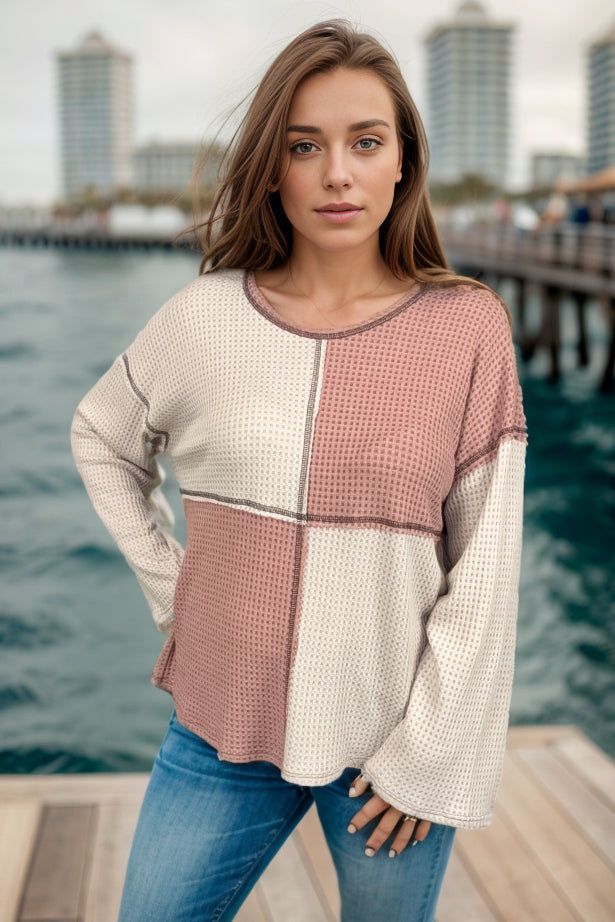 Crossing Paths - Waffle Knit