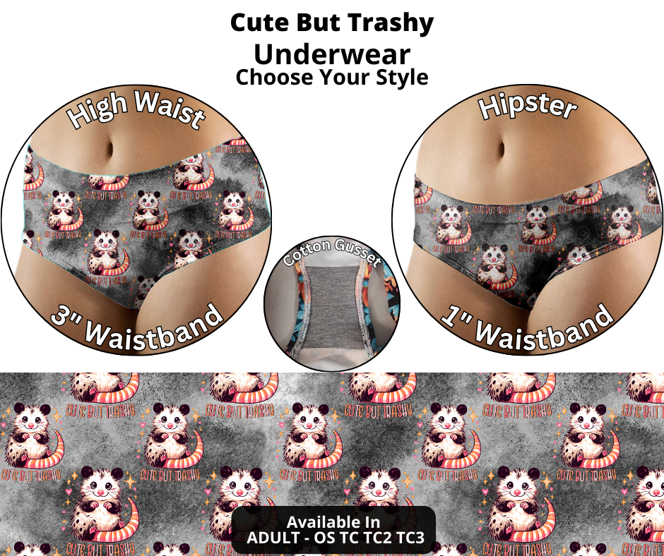 Preorder! Closes 12/12. ETA Feb. Cute But Trashy Hipster & High Waist Underwear