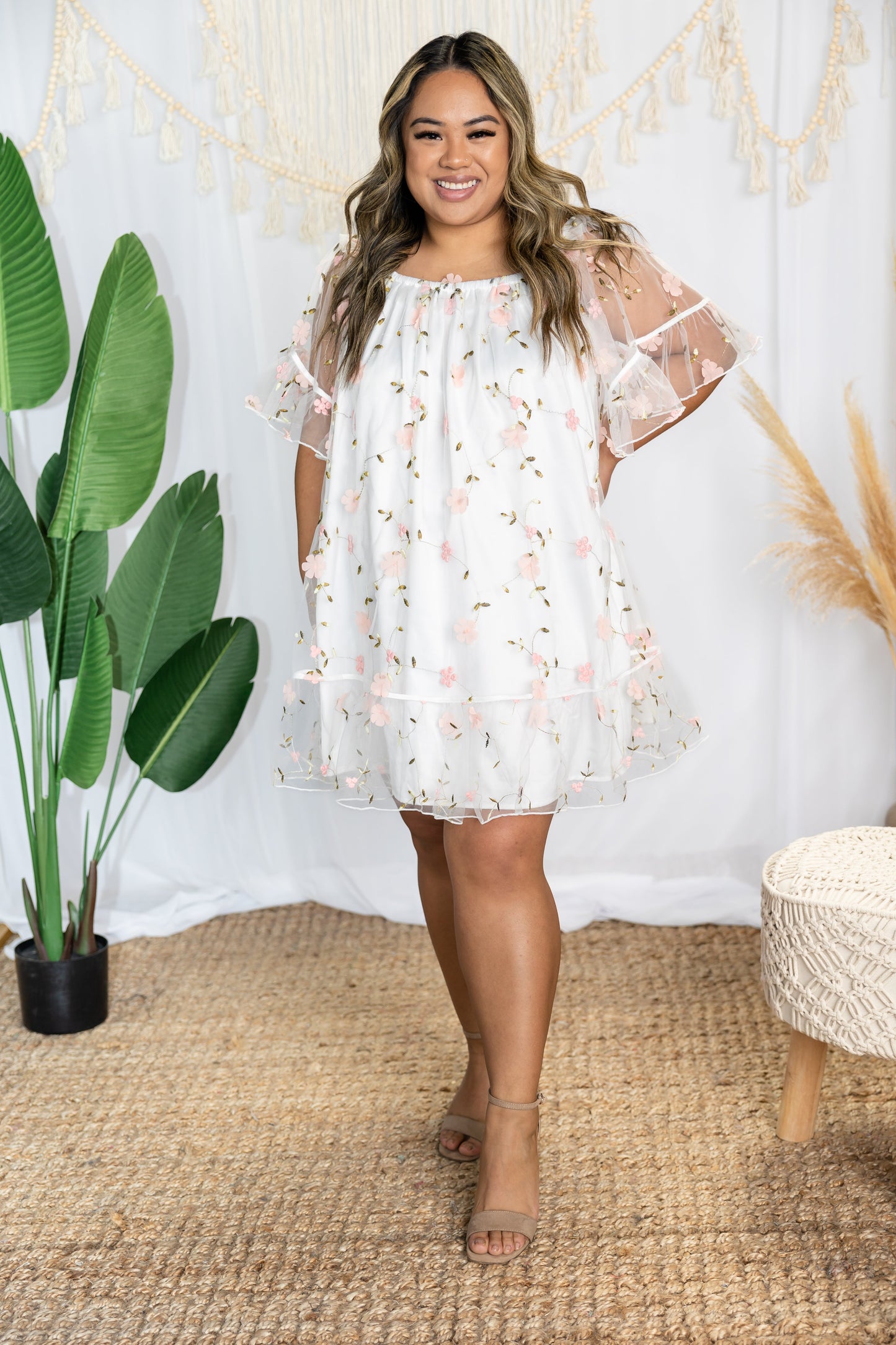 Dainty Darlin' Embroidered Dress