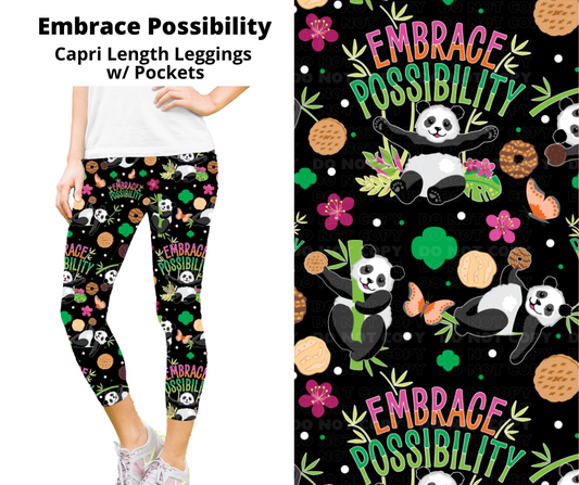 Embrace Possibility Capri Length Leggings w/ Pockets