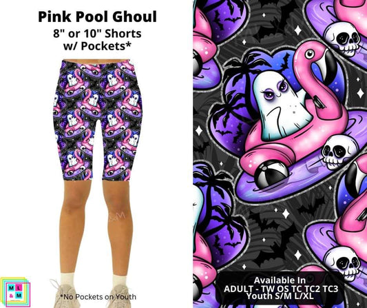 Pink Pool Ghoul Shorts w/ Pockets