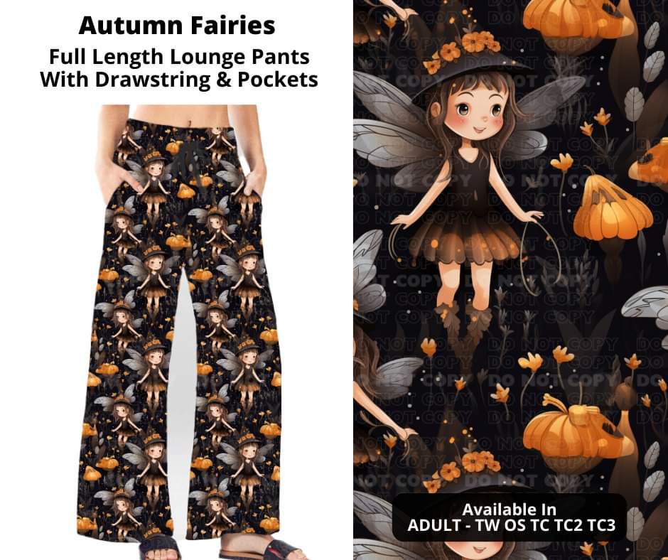 Autumn Fairies Full Length Lounge Pants