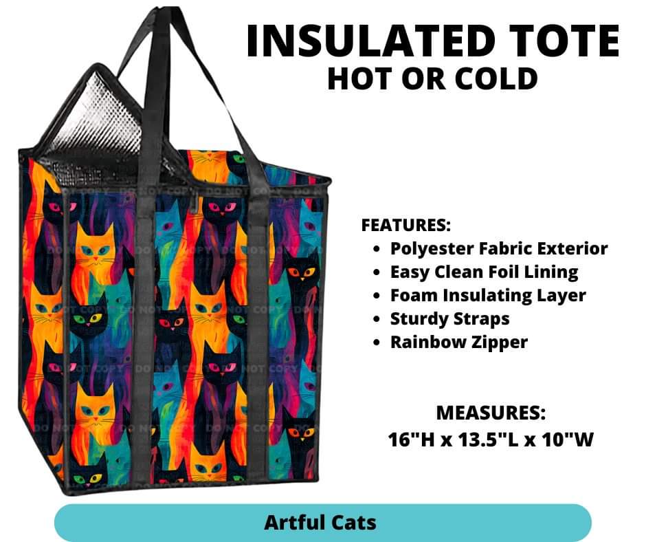 Artful Cats Insulated Tote