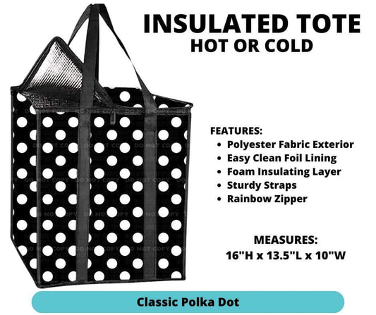 Classic Polka Dot Insulated Tote