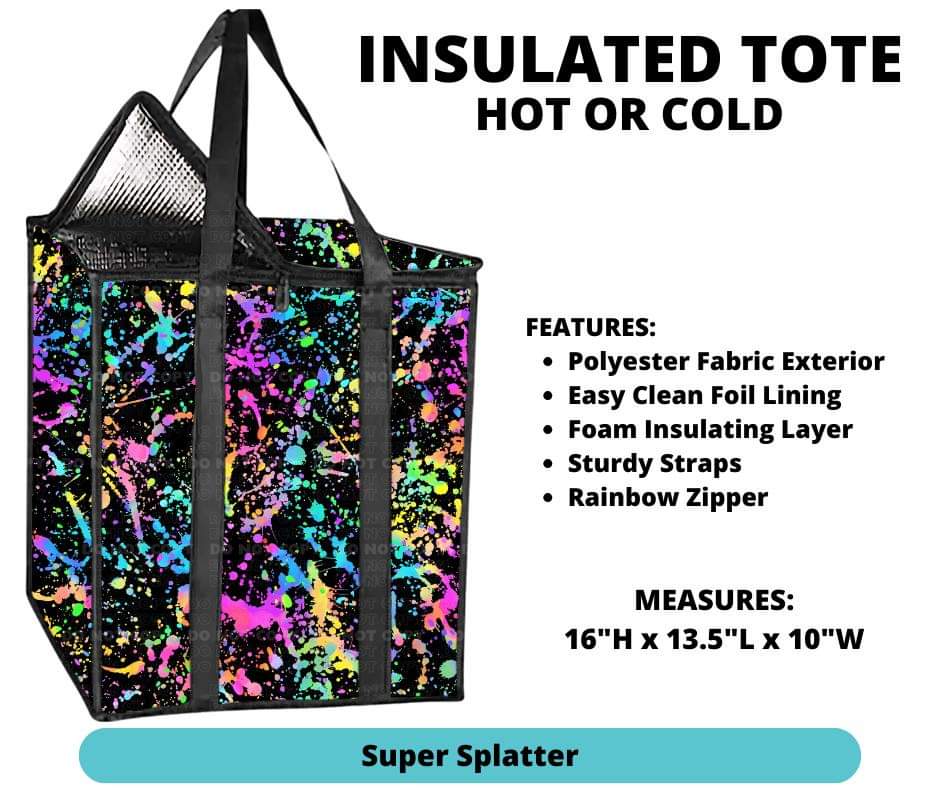 Super Splatter Insulated Tote