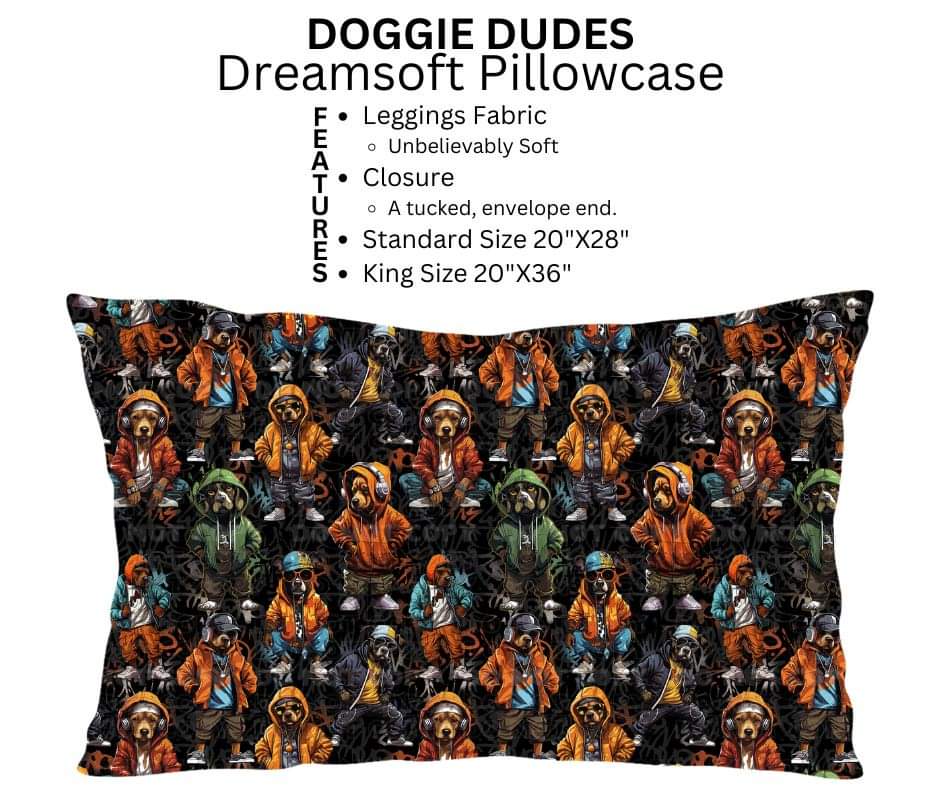 Doggie Dudes Dreamsoft Pillowcase