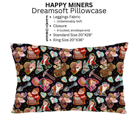 Happy Miners Dreamsoft Pillowcase