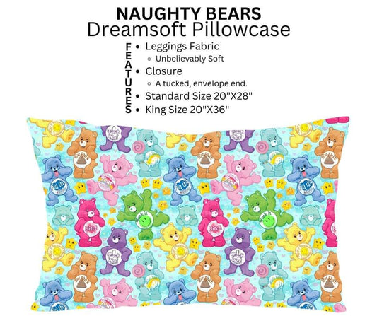 Naughty Bears Dreamsoft Pillowcase