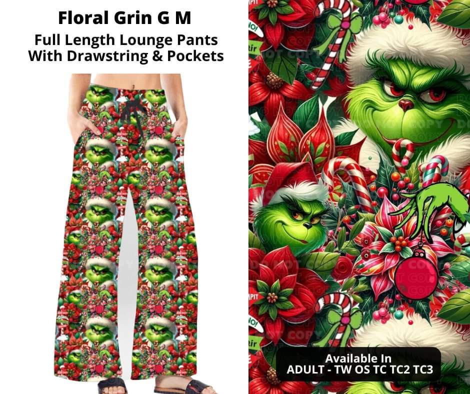 Floral Grin G M Full Length Lounge Pants