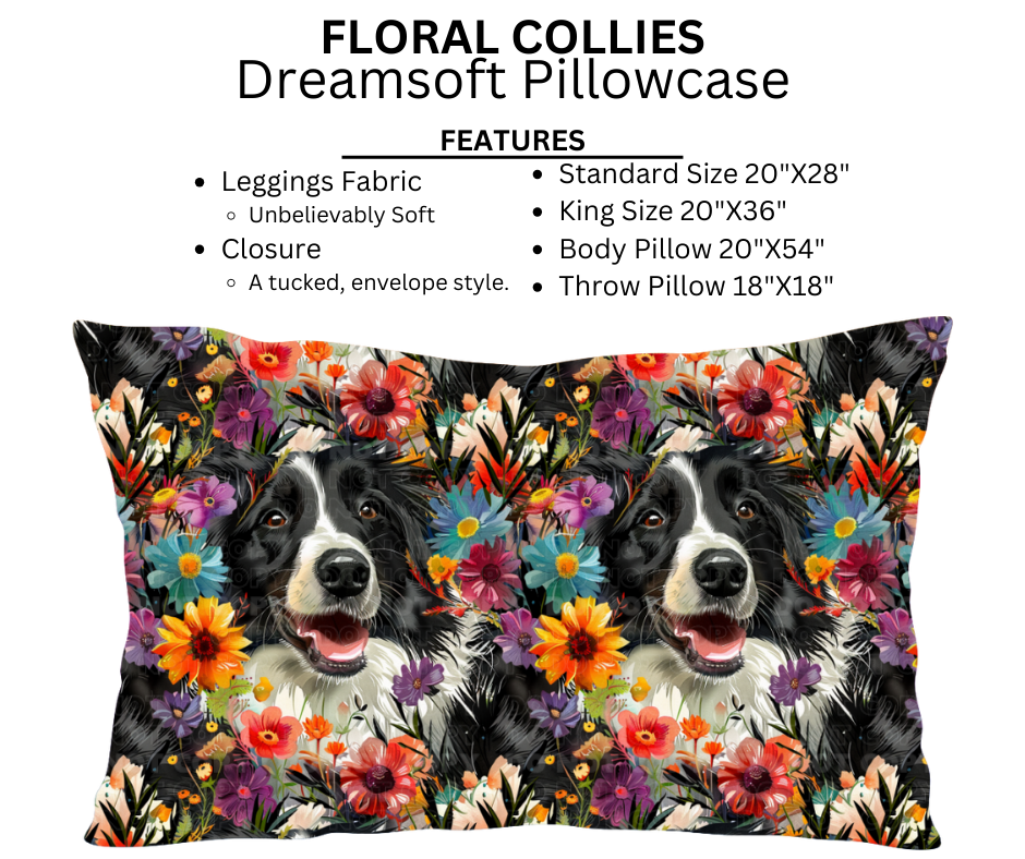 Floral Collies Dreamsoft Pillowcases