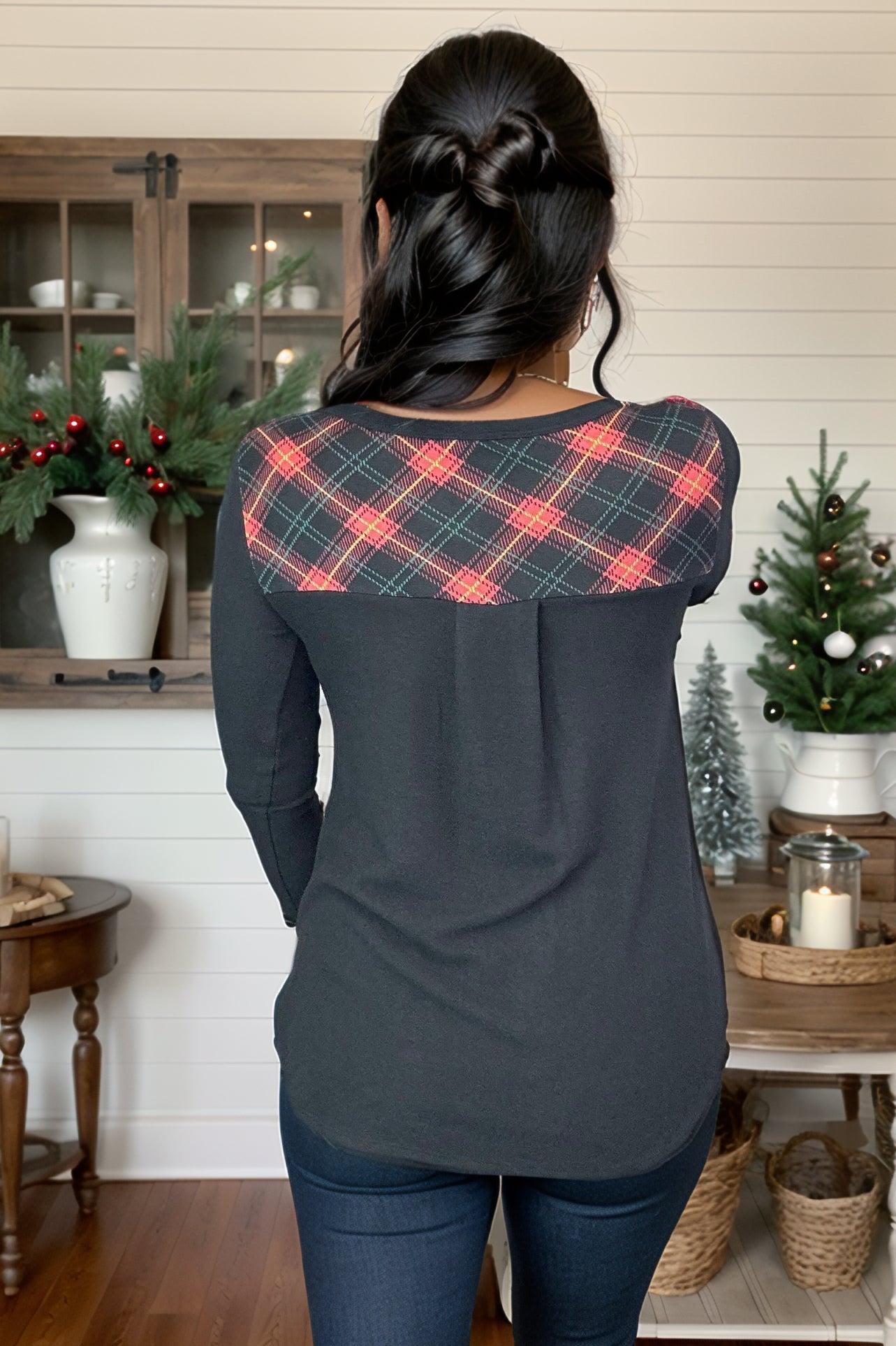 Holly Jolly Plaid Pullover