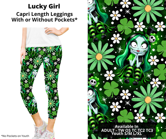 Preorder! Closes 12/11. ETA Feb. Lucky Girl Capri Leggings w/wo Pockets