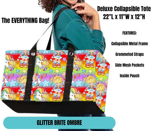 Glitter Brite Ombre Collapsible Tote