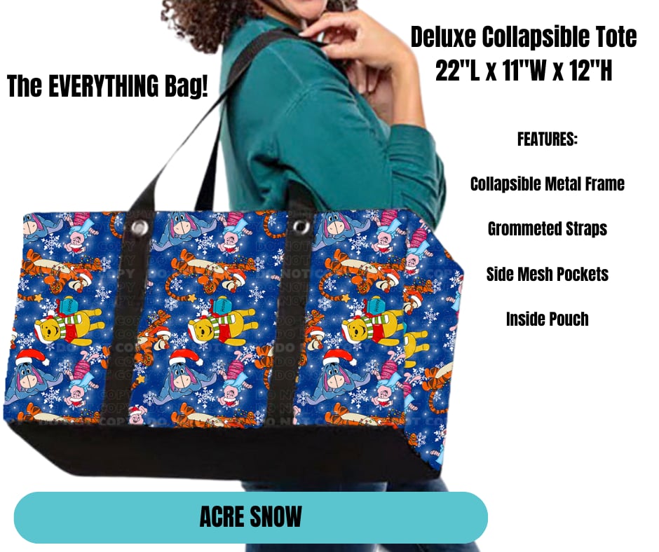 Acre Snow Collapsible Tote