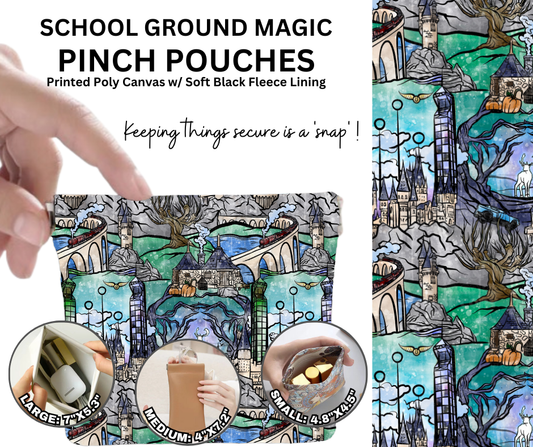 Preorder! Closes 12/5. ETA Feb. School Ground Magic Pinch Pouches in 3 Sizes