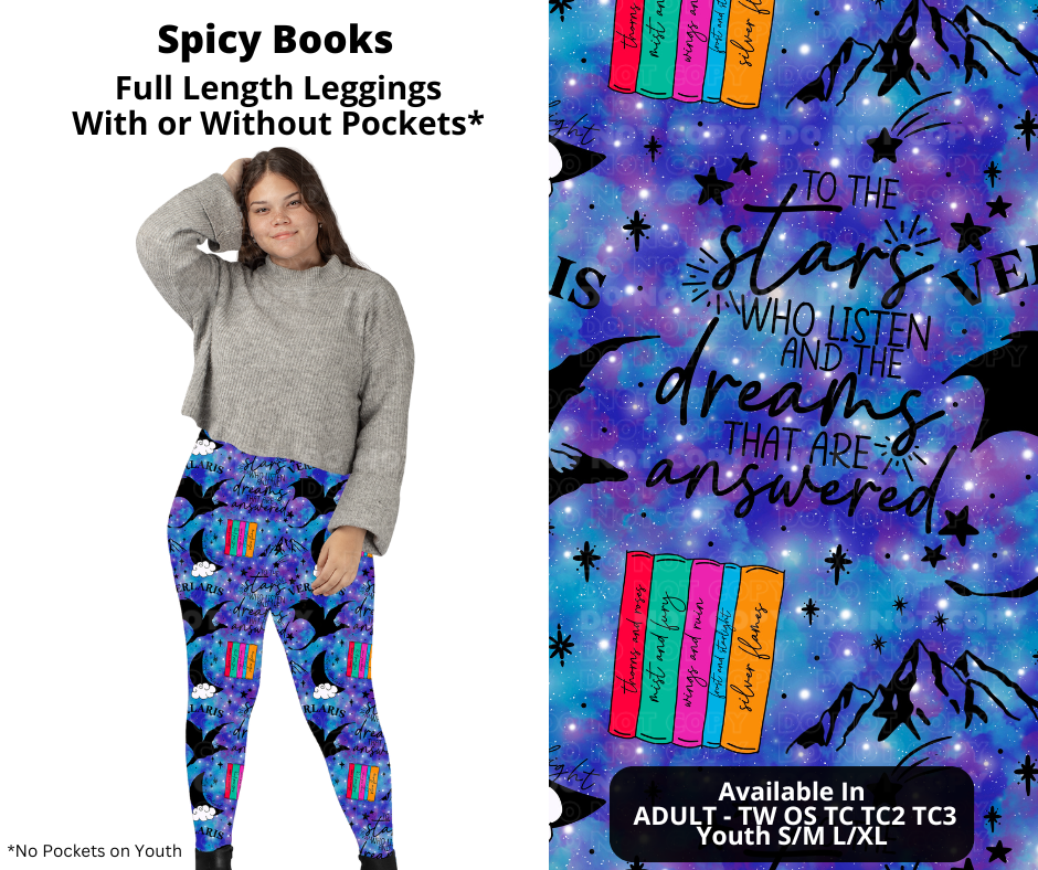 Spicy Books Full Length Leggings w/ Pockets