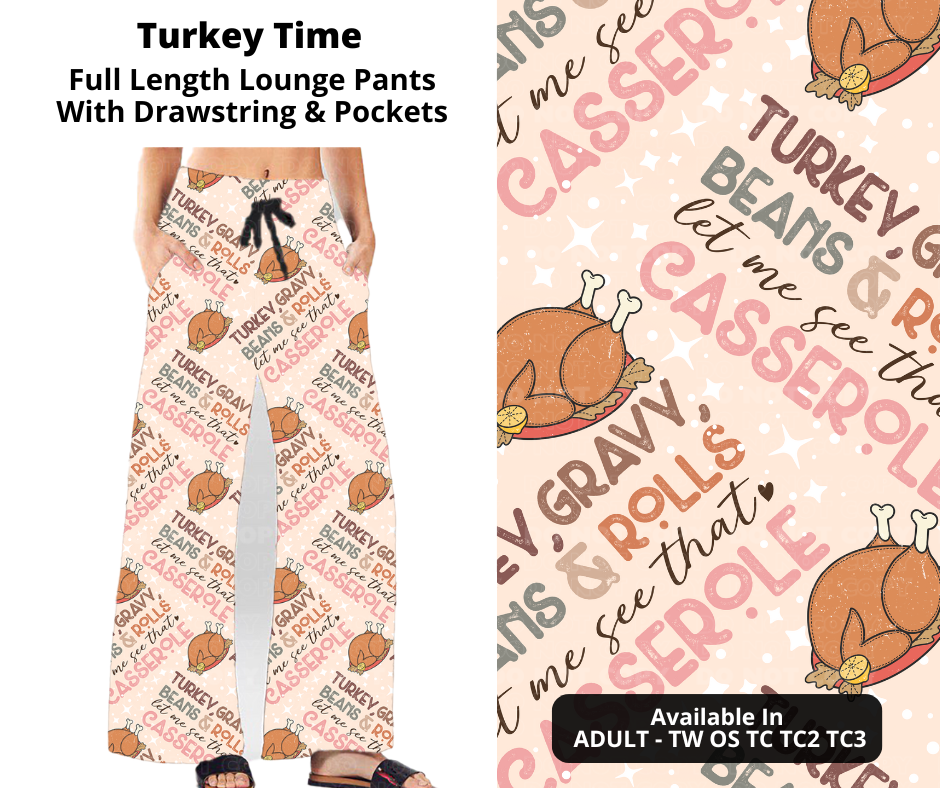 Turkey Time Full Length Lounge Pants