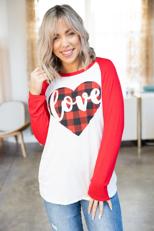 Plaid Lovin' Raglan