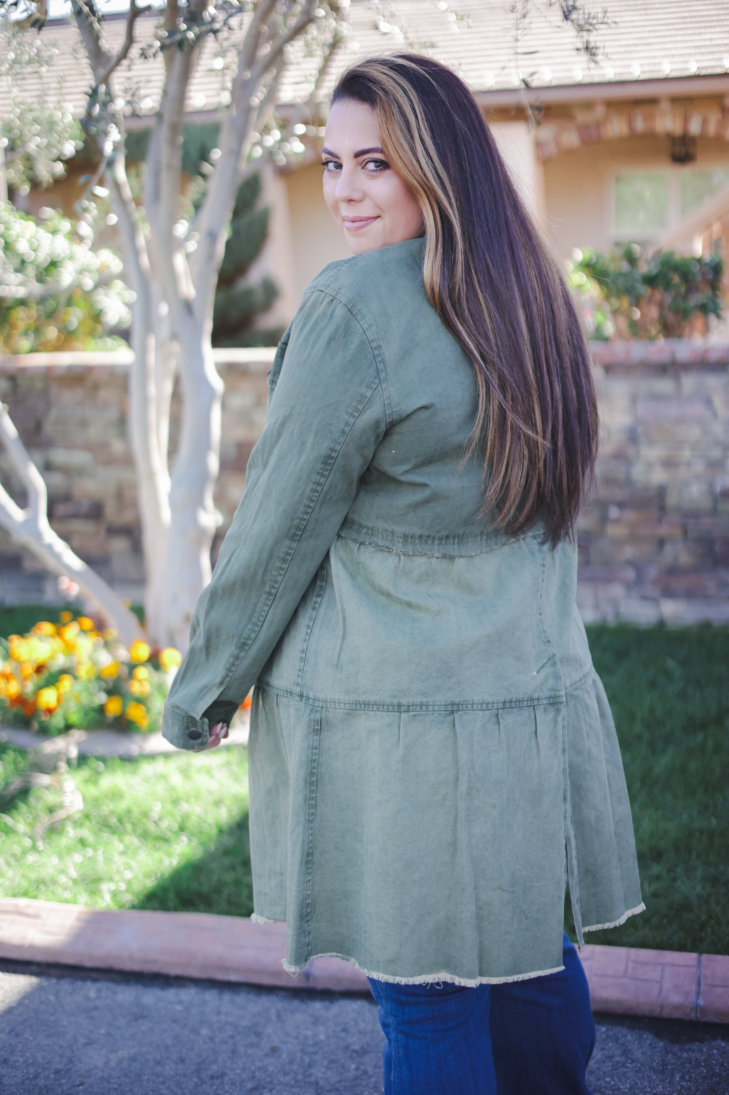 Confidence in Denim Tiered Jacket