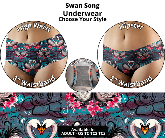 Preorder! Closes 12/12. ETA Feb. Swan Song Hipster & High Waist Underwear