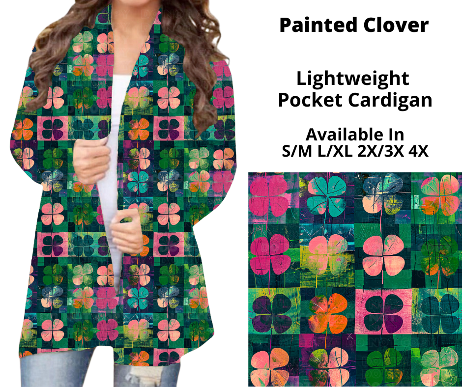 Preorder! Closes 12/9. ETA Feb. Painted Clover Pocket Cardigan