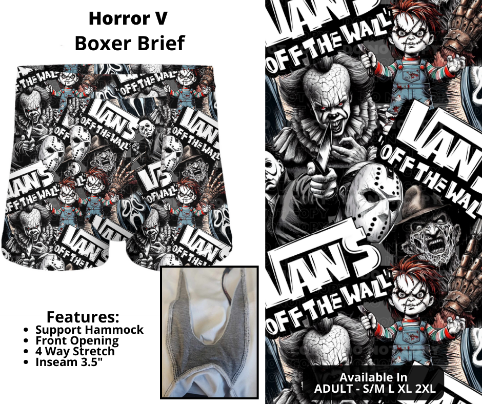 Preorder! Closes 12/12. ETA Feb. Horror V Boxer Briefs