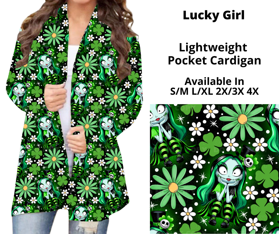 Preorder! Closes 12/9. ETA Feb. Lucky Girl Pocket Cardigan