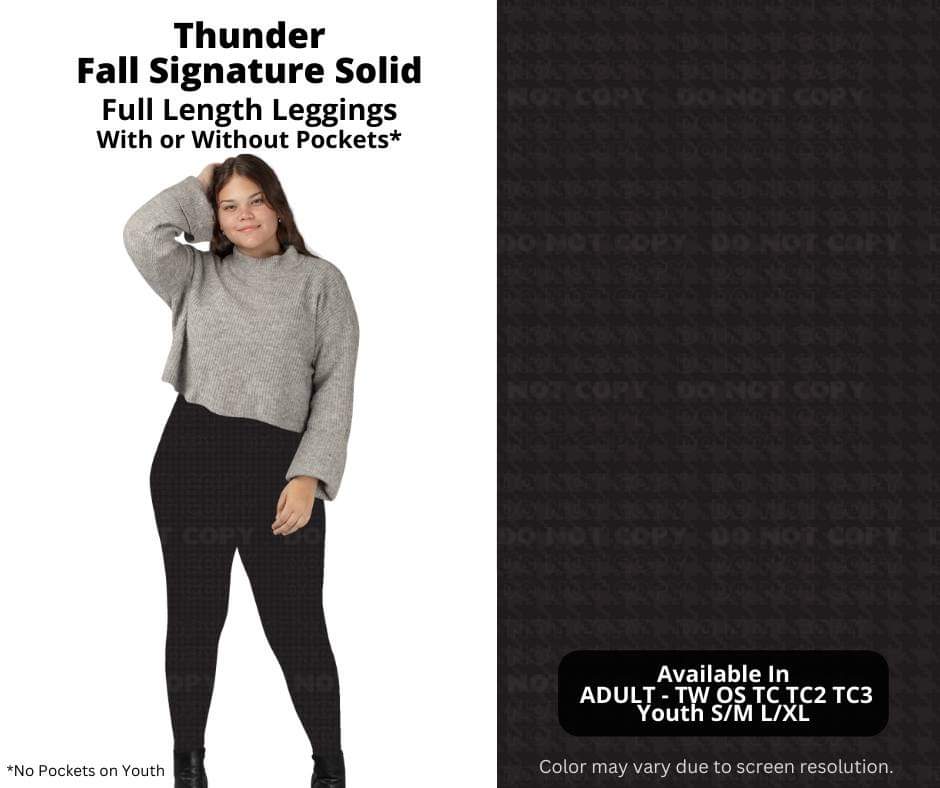 Thunder Full Length Leggings w/ Pockets