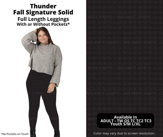 Thunder Full Length Leggings w/ Pockets