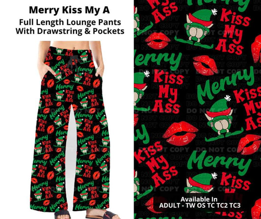 Merry Kiss My A Full Length Lounge Pants