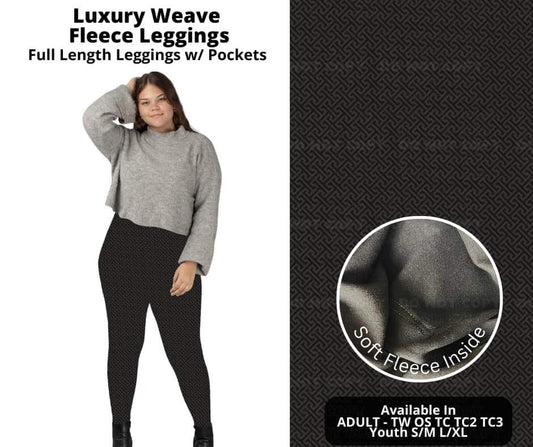 Luxury Weave Fleece Leggings