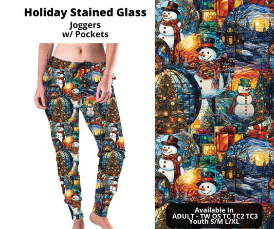 Holiday Stained Glass Joggers