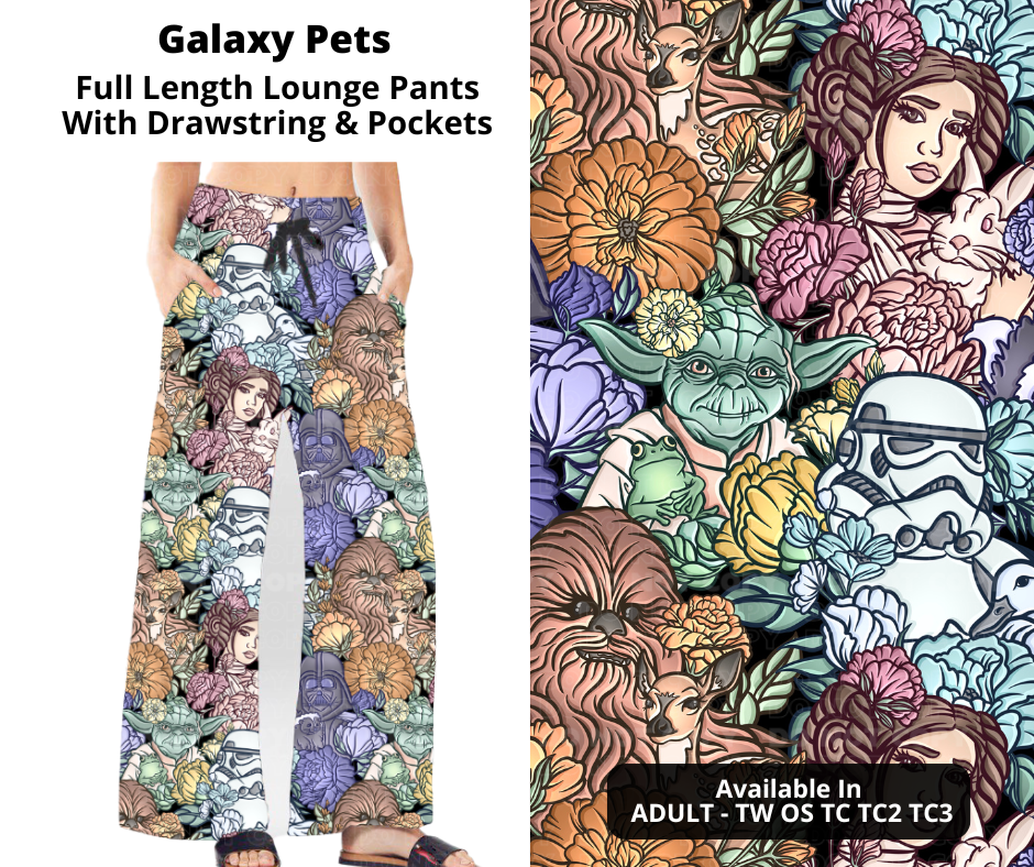 Preorder! Closes 12/2. ETA Feb. Galaxy Pets Full Length Lounge Pants