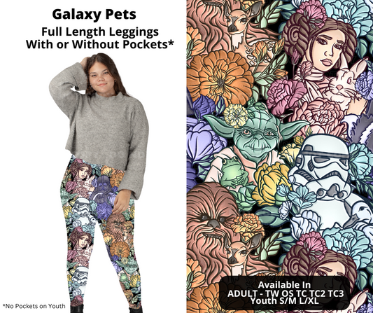 Preorder! Closes 12/2. ETA Feb. Galaxy Pets Full Length Leggings w/wo Pockets