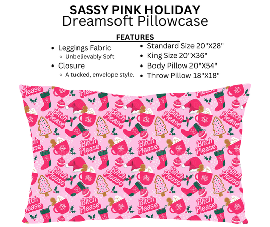 Sassy Pink Holiday Dreamsoft Pillowcases