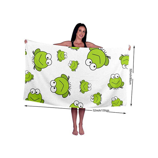 Frog beach towel