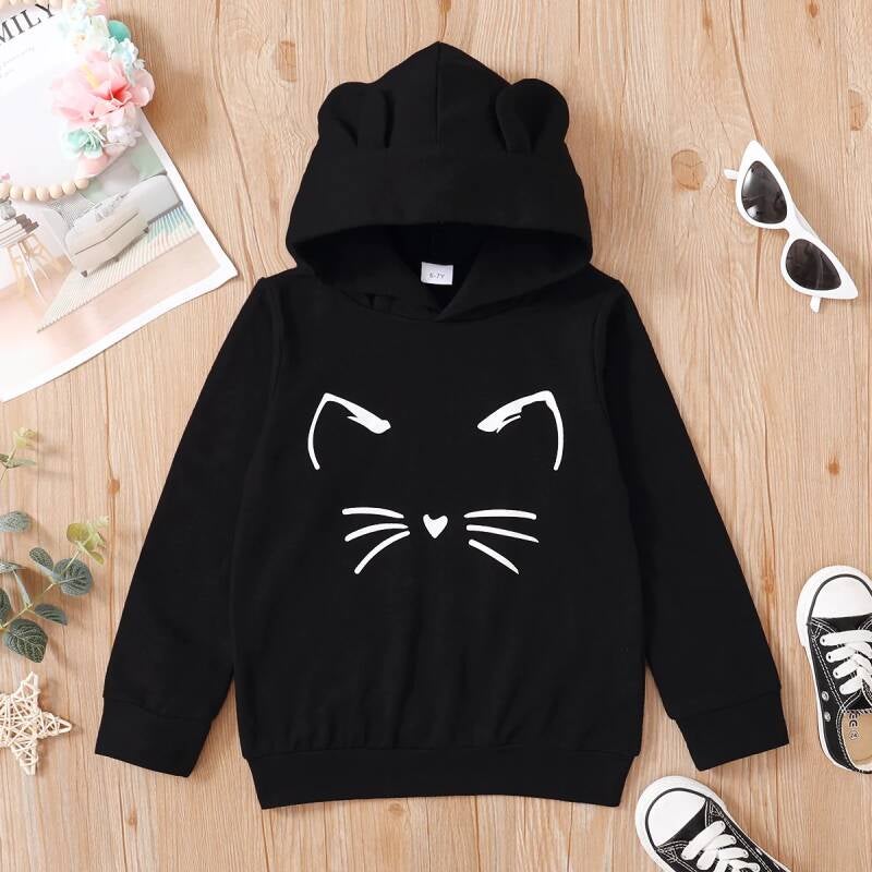 Cat print hoodie — 6/7